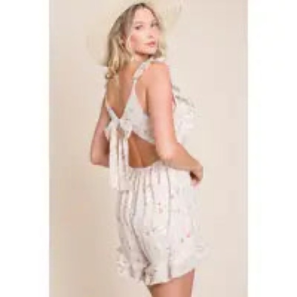 Floral Smocked Romper! - Picture 5 of 6
